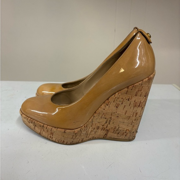 Stuart Weitzman Tan Platform Wedge -6.5 - Picture 5 of 5